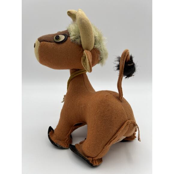 Vintage Peck and Peck Mohair Cow Stuffed Animal Plushie 7.5” Made in Italy - Picture 12 of 16